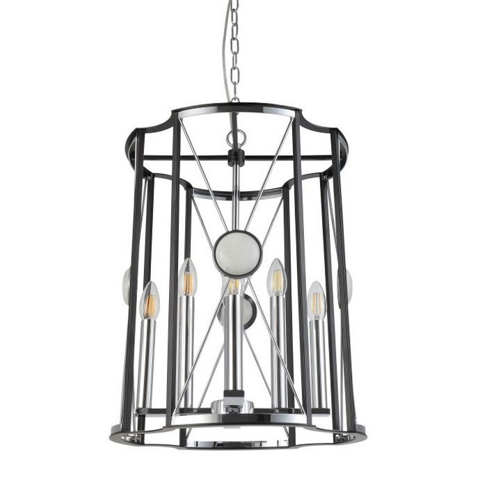 Люстра Candles Cell Chromium Хром Черный Люстра Candles Cell Chromium Хром Черный в Волгограде | Loft Concept
