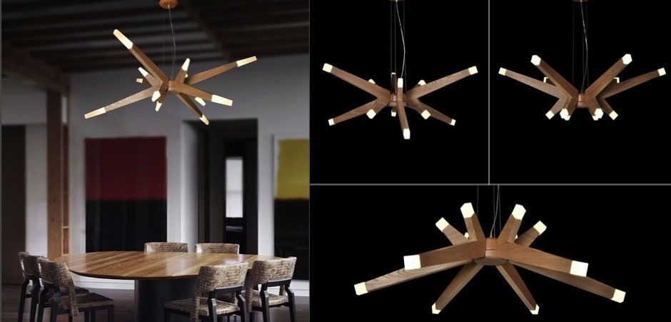 Люстра Wooden Glowworm Star Люстра Wooden Glowworm Star - Loft-Concept в Волгограде