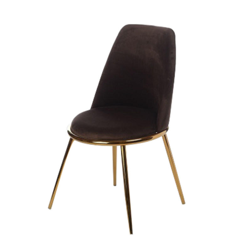 Стул Chairs Velvet Brown Коричневый Золотой Стул Chairs Velvet Brown Коричневый Золотой в Волгограде | Loft Concept