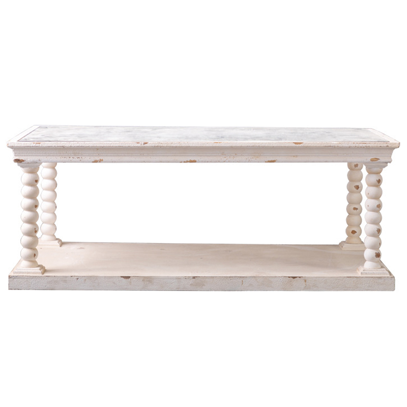 Кофейный стол Claude Provence Coffee Table Древесина Белый Кофейный стол Claude Provence Coffee Table Древесина Белый в Волгограде | Loft Concept