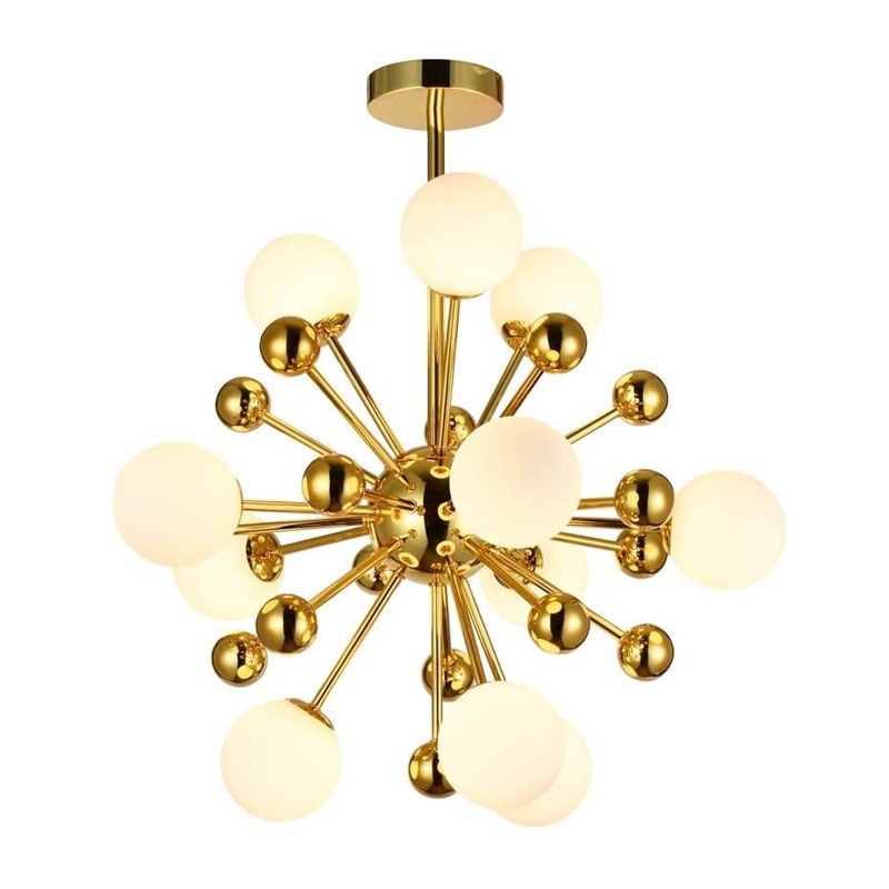 Люстра Magic Circus Sputnik Chandeliers 85 Белый Золотой Люстра Magic Circus Sputnik Chandeliers 85 Белый Золотой в Волгограде | Loft Concept