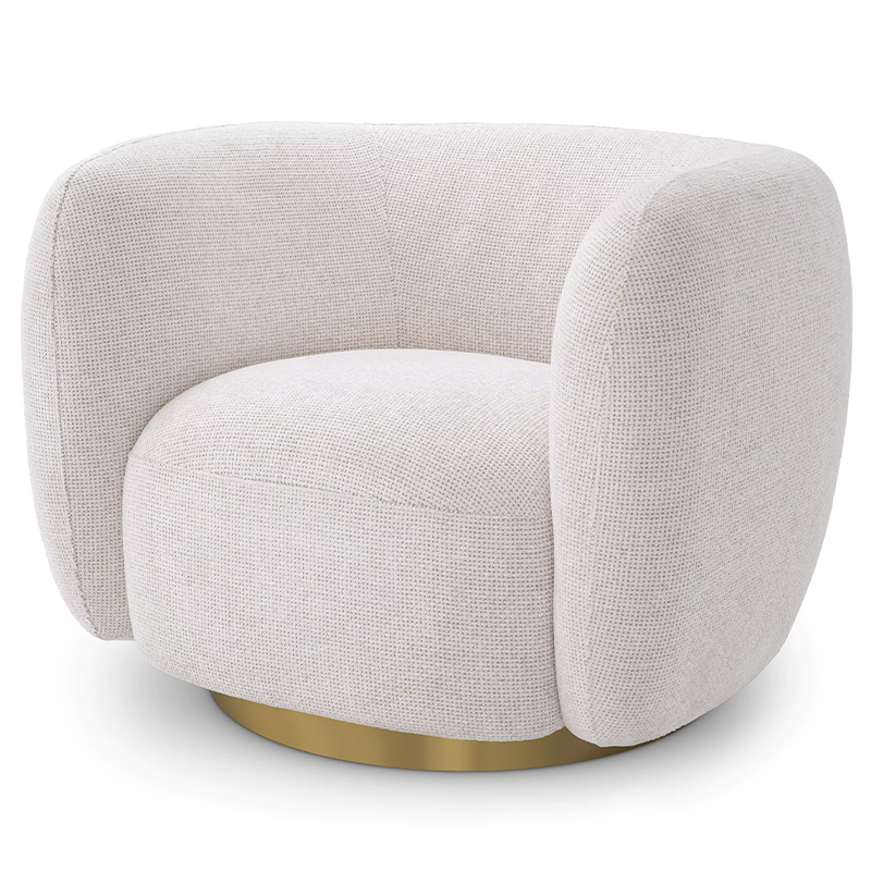 Кресло Eichholtz Swivel Chair Roxy Молочный Латунь Молочный Латунь Кресло Eichholtz Swivel Chair Roxy Молочный Латунь Молочный Латунь в Волгограде | Loft Concept