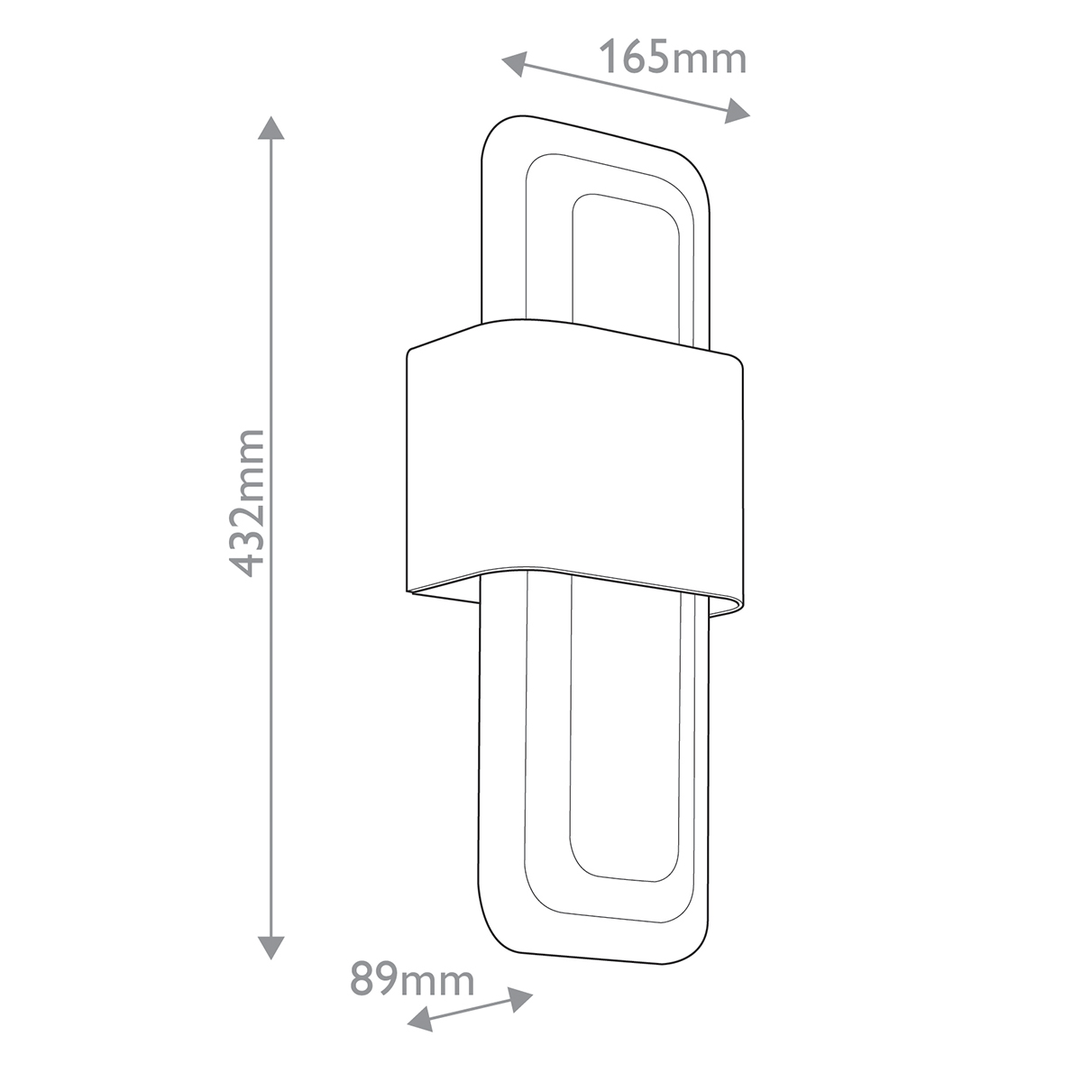 Бра с прямоугольным стеклянным плафоном Kichler в Волгограде