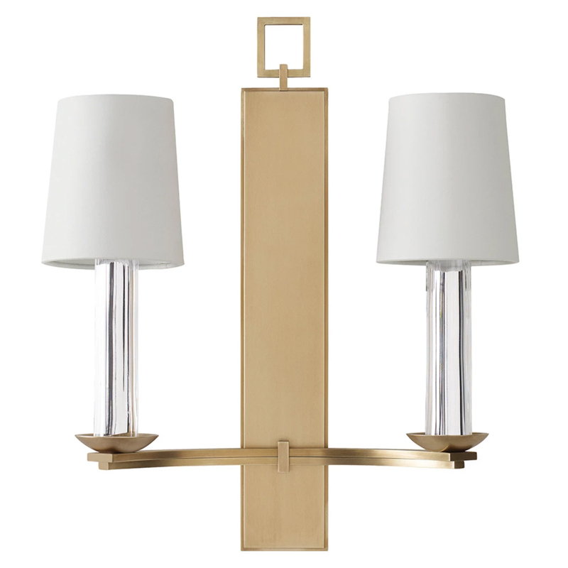 Бра Baker PH401 Trocadero Sconce Thomas Pheasant Белый Латунь Прозрачный в Волгограде | Loft Concept 