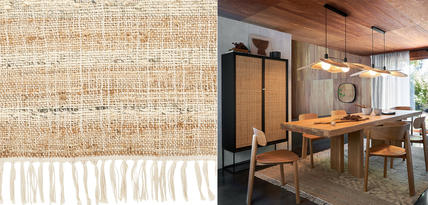 Ковер Graphic Carpet джут и хлопок - фото