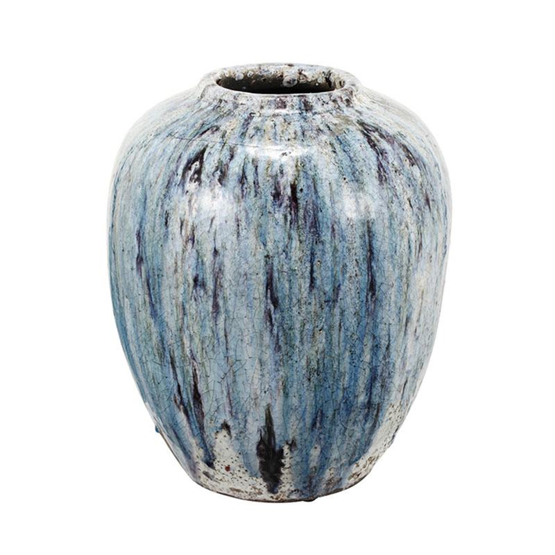 Ваза Terracotta Vase blue-white Белый Голубой Ваза Terracotta Vase blue-white Белый Голубой в Волгограде | Loft Concept