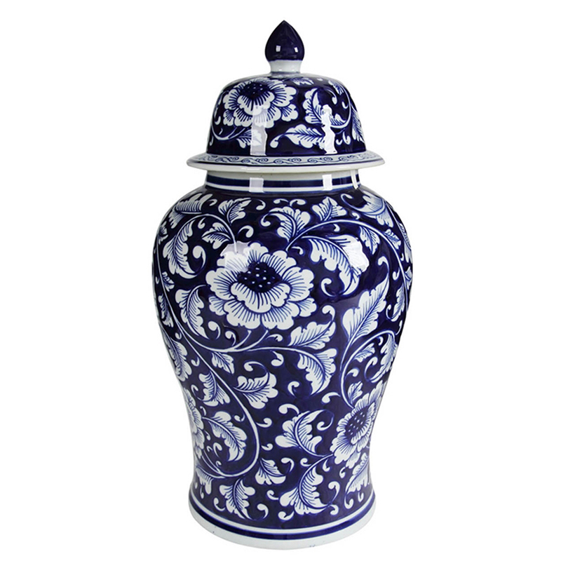 Ваза Celia Vase Белый Синий Ваза Celia Vase Белый Синий в Волгограде | Loft Concept