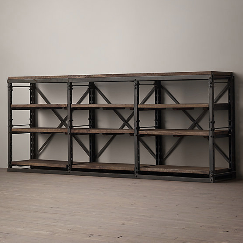 Стеллаж Restoration Hardware French Library Графит Золотой дуб Стеллаж Restoration Hardware French Library Графит Золотой дуб в Волгограде | Loft Concept