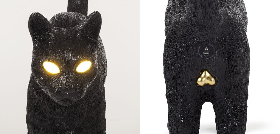 Лампа Seletti Jobby The Cat Black Лампа Seletti Jobby The Cat Black - Loft-Concept в Волгограде