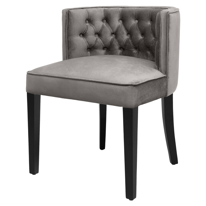 Стул Eichholtz Dining Chair Dearborn grey Серый Черный Стул Eichholtz Dining Chair Dearborn grey Серый Черный в Волгограде | Loft Concept
