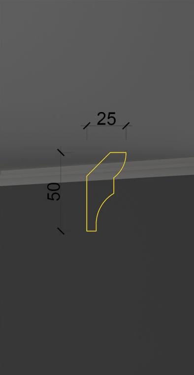 Гладкий карниз KT-23 в Волгограде