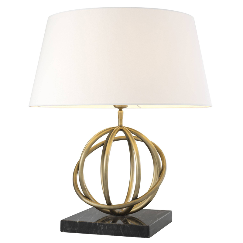 Настольная лампа Eichholtz Table Lamp Edition Белый Черный Латунь Античная полированная Настольная лампа Eichholtz Table Lamp Edition Белый Черный Латунь Античная полированная в Волгограде | Loft Concept
