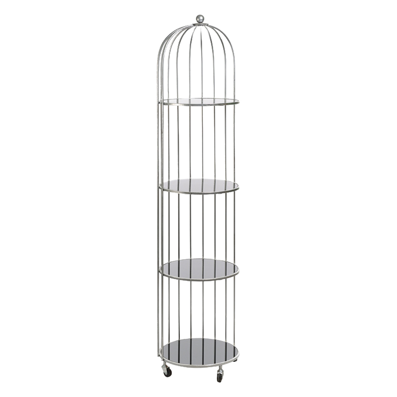 Стеллаж Cage Rack Silver Серебряный Стеллаж Cage Rack Silver Серебряный в Волгограде | Loft Concept