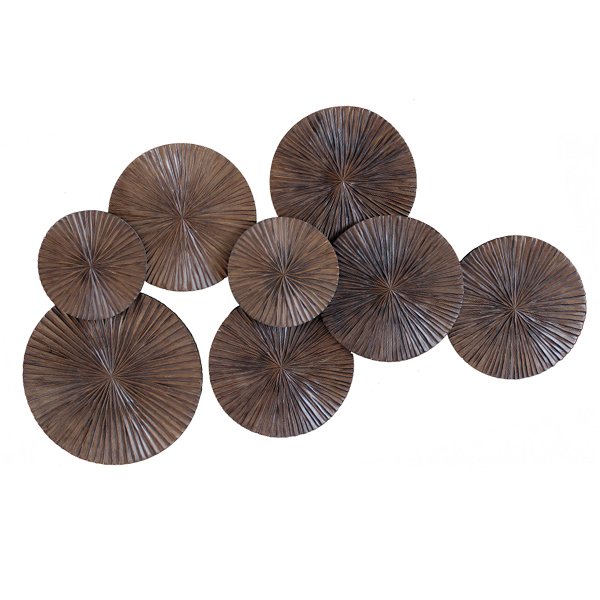 Арт-объект Apollo Brown Wall Plaque Disc Коричневый Арт-объект Apollo Brown Wall Plaque Disc Коричневый в Волгограде | Loft Concept