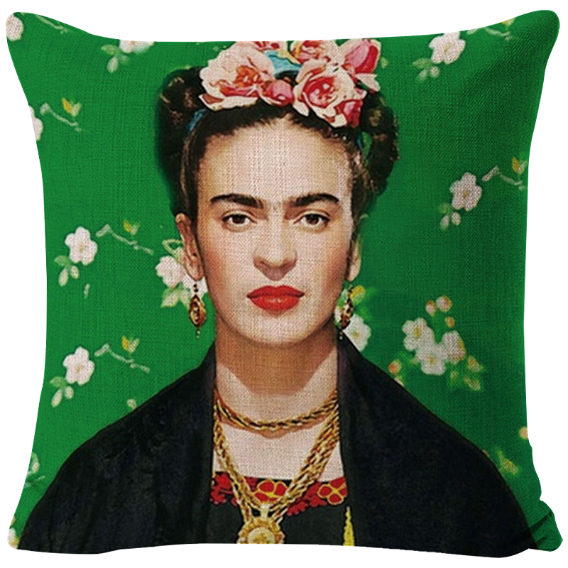 Декоративная подушка Frida Kahlo 8 Зеленый Мульти Декоративная подушка Frida Kahlo 8 Зеленый Мульти в Волгограде | Loft Concept