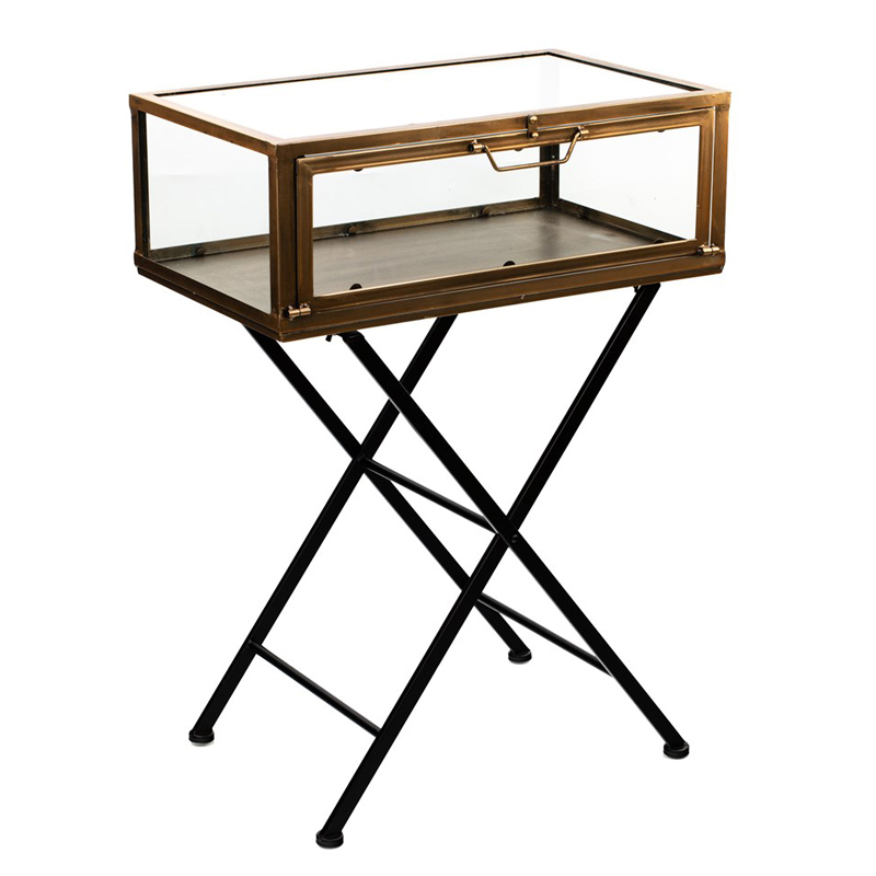 Приставной стол Table Box Черный Прозрачное Стекло Коричневый Приставной стол Table Box Черный Прозрачное Стекло Коричневый в Волгограде | Loft Concept