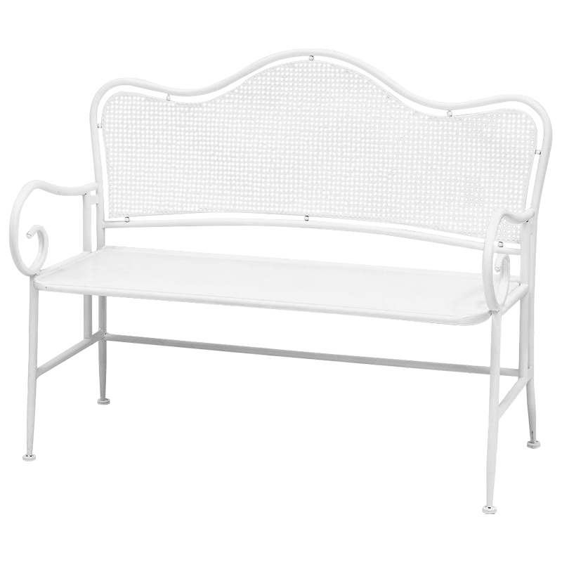 Скамья белая в стиле прованс Miah Bench White Белый в Волгограде | Loft Concept 