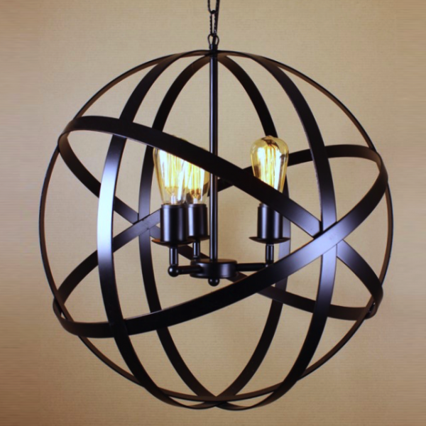 Люстра Iron Farn Flat Pendant Черный Люстра Iron Farn Flat Pendant Черный в Волгограде | Loft Concept