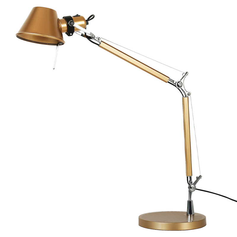 Настольная лампа золотого цвета Artemide Золотой Хром Настольная лампа золотого цвета Artemide Золотой Хром в Волгограде | Loft Concept