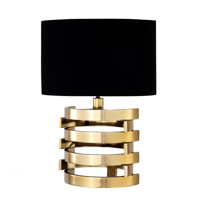 Настольная лампа Eichholtz Table Lamp Boxter S Глянцевое золото Черный Настольная лампа Eichholtz Table Lamp Boxter S Глянцевое золото Черный в Волгограде | Loft Concept