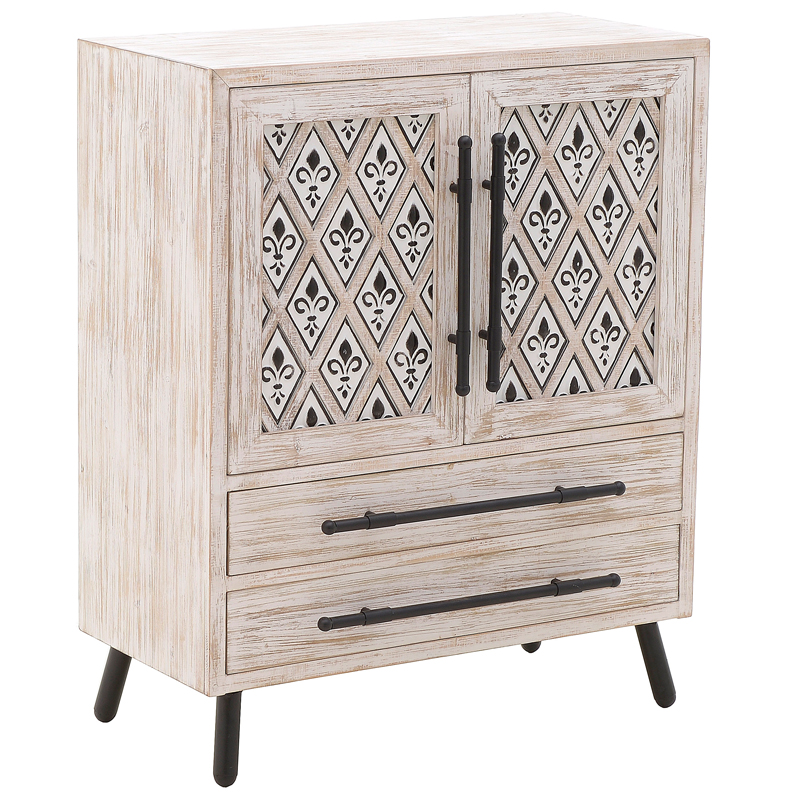 Комод Jerrick Provence Chest of Drawers Черный Бежево-серый Комод Jerrick Provence Chest of Drawers Черный Бежево-серый в Волгограде | Loft Concept