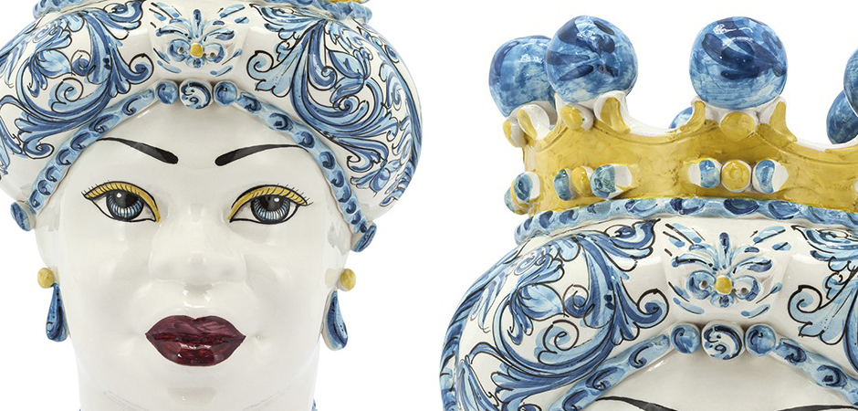 Ваза VASE MORO LADY CROWN blue Ваза VASE MORO LADY CROWN blue - Loft-Concept в Волгограде