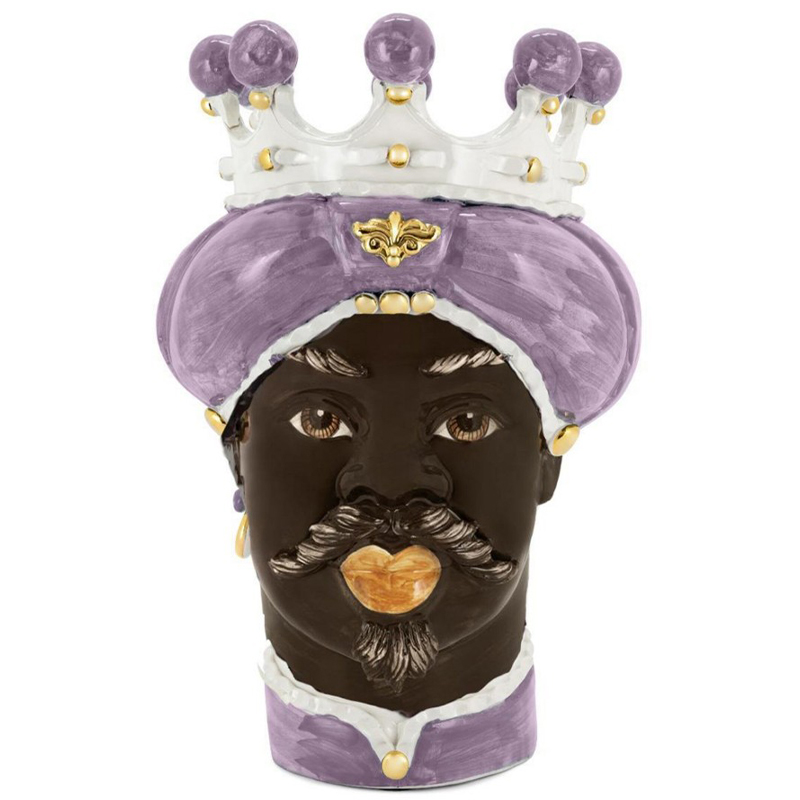 Ваза Vase Moro Man Medium New Violet Фиолетовый Коричневый Белый Ваза Vase Moro Man Medium New Violet Фиолетовый Коричневый Белый в Волгограде | Loft Concept