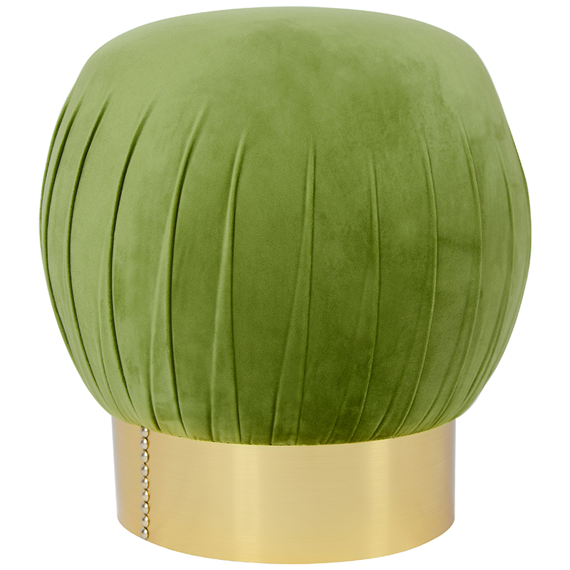 Оттоманка Art Deco Turban green Золотой Зеленый смок Оттоманка Art Deco Turban green Золотой Зеленый смок в Волгограде | Loft Concept