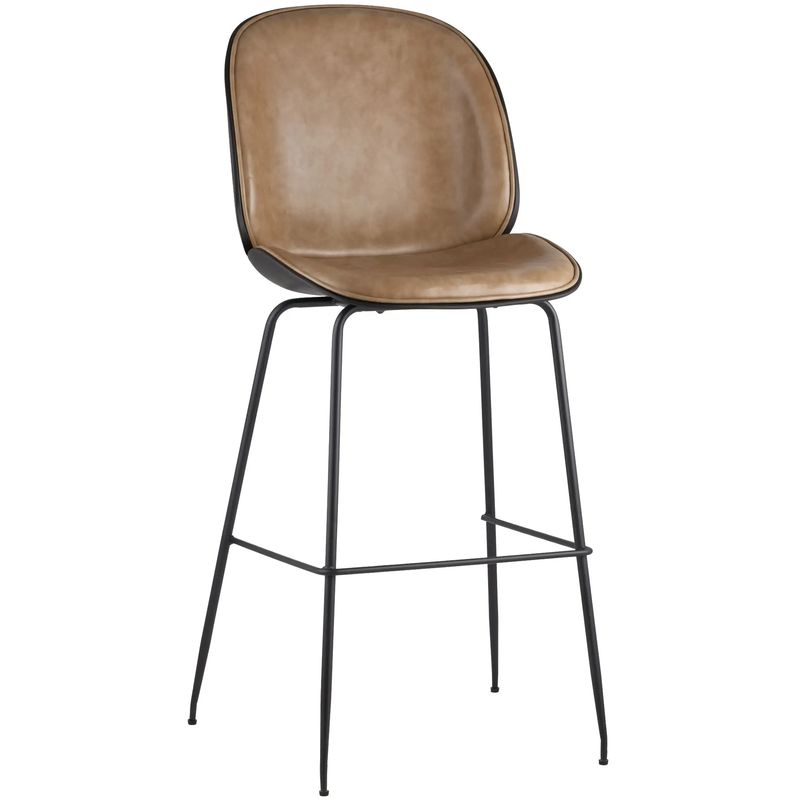Стул Барный Винтажная Коричневыя Экокожа Vendramin Bar Chair Коричневый винтаж Черный Стул Барный Винтажная Коричневыя Экокожа Vendramin Bar Chair Коричневый винтаж Черный в Волгограде | Loft Concept