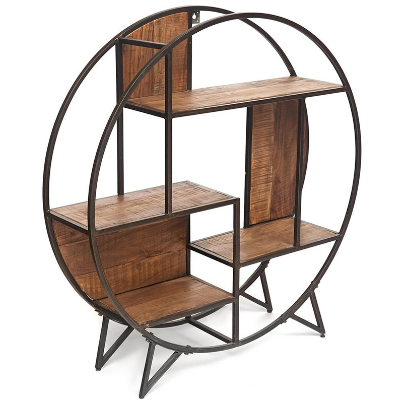 Стеллаж Acacia Shelving Renfrey Древесина Черный Стеллаж Acacia Shelving Renfrey Древесина Черный в Волгограде | Loft Concept