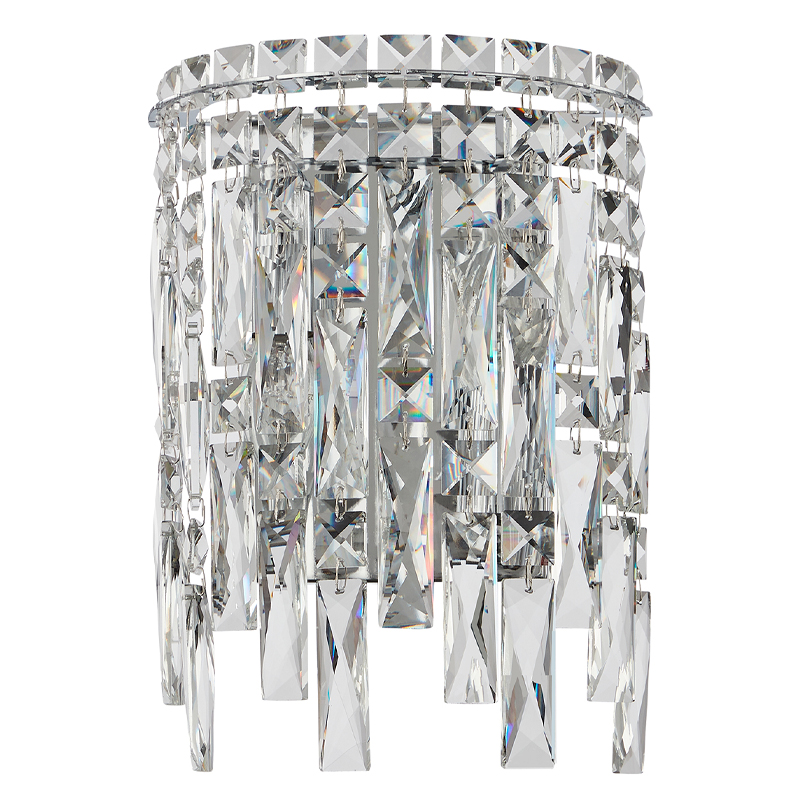 Бра с хрустальными подвесками прозрачного цвета Хром Ludivine Lighting Хром Прозрачный Бра с хрустальными подвесками прозрачного цвета Хром Ludivine Lighting Хром Прозрачный в Волгограде | Loft Concept