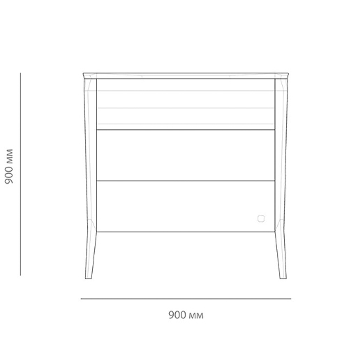 Комод из массива дуба с 3-мя ящиками Tasteful Furniture Комод из массива дуба с 3-мя ящиками Tasteful Furniture в Волгограде