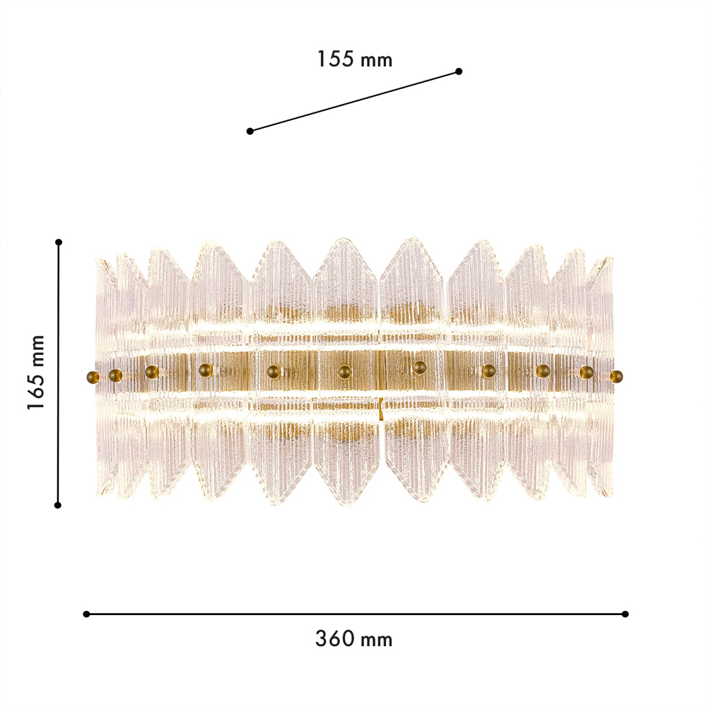 Бра с декоративными элементами в виде лепестков Round Light Flashing в Волгограде