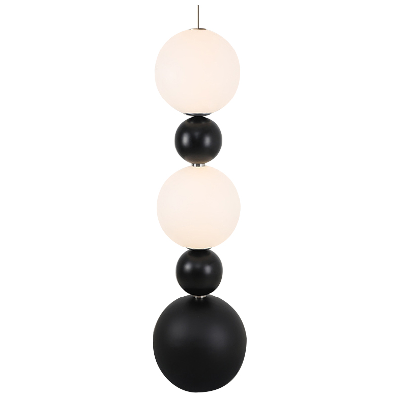 Торшер Five Round Shapes Floor Lamp Черно-белый Торшер Five Round Shapes Floor Lamp Черно-белый в Волгограде | Loft Concept