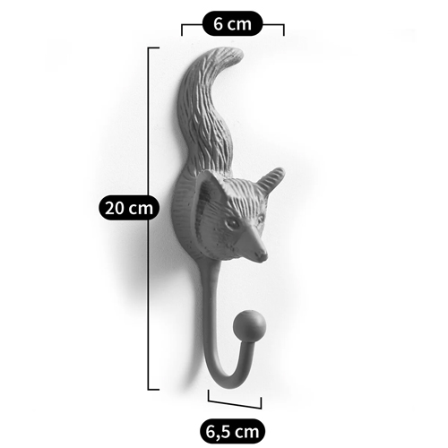 Настенный крючок лиса Fox Wall Hook Green в Волгограде