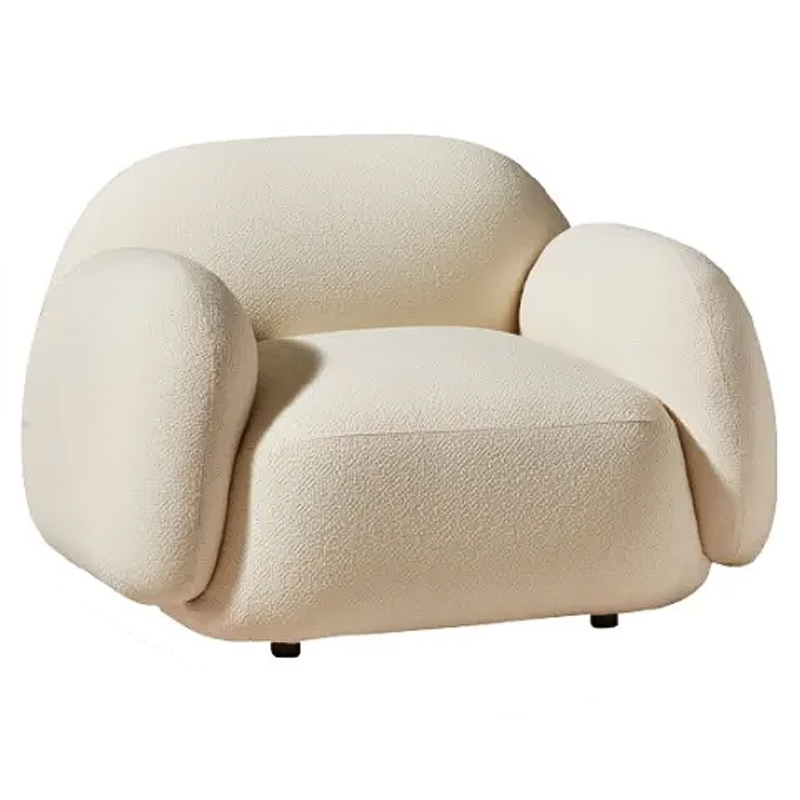 Мягкое кресло для гостиной La Lume Boucle Armchair Бежевый Мягкое кресло для гостиной La Lume Boucle Armchair Бежевый в Волгограде | Loft Concept