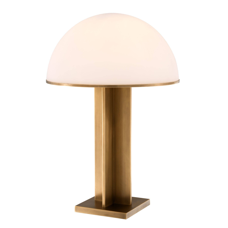 Настольная лампа Eichholtz Table Lamp Berkley Латунь Античная полированная Белое матовое стекло Настольная лампа Eichholtz Table Lamp Berkley Латунь Античная полированная Белое матовое стекло в Волгограде | Loft Concept