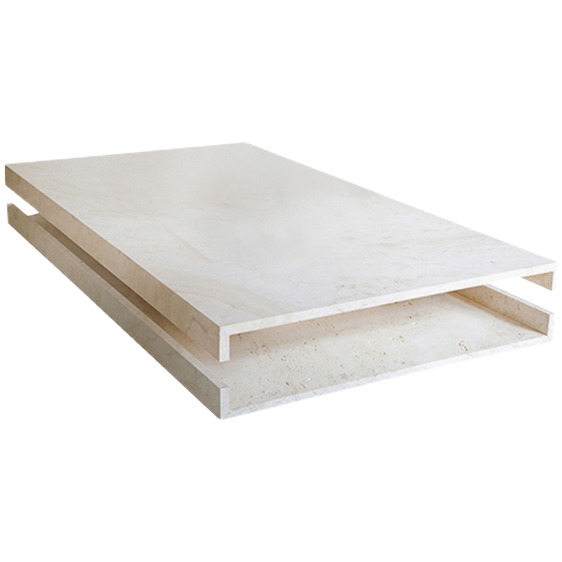 Кофейный стол Allen Travertine Coffee Table Бежевый Кофейный стол Allen Travertine Coffee Table Бежевый в Волгограде | Loft Concept