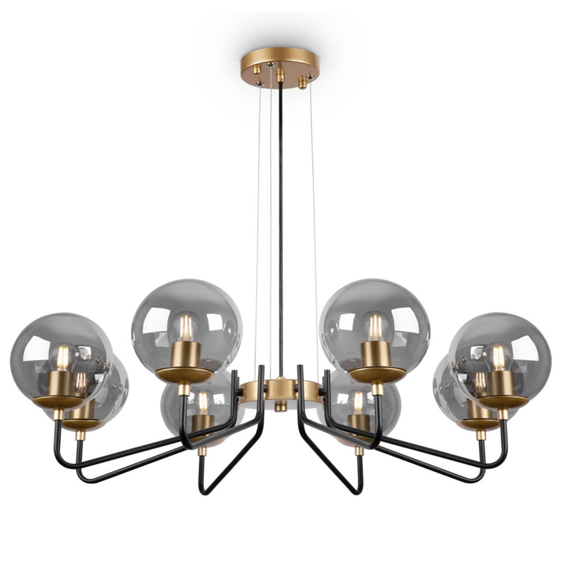 Люстра Benigno Chandelier Золотой Прозрачный (Transparent) Черный Люстра Benigno Chandelier Золотой Прозрачный (Transparent) Черный в Волгограде | Loft Concept