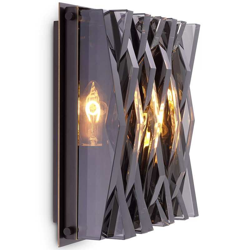 Бра Wall Lamp Nuvola S Smoke Латунь Стекло Смок Бра Wall Lamp Nuvola S Smoke Латунь Стекло Смок в Волгограде | Loft Concept