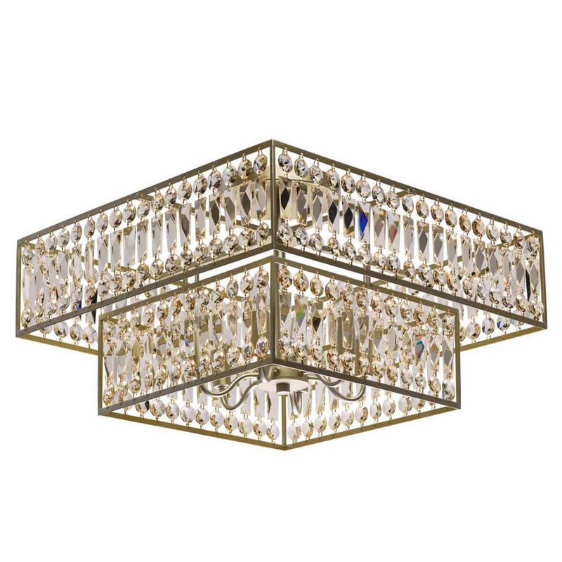 Потолочный светильник Crystal Inserts Lamp amber 6 Янтарь (Amber) Золотой Потолочный светильник Crystal Inserts Lamp amber 6 Янтарь (Amber) Золотой в Волгограде | Loft Concept