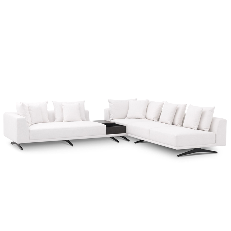 Диван Eichholtz Sofa Endless White Белый Темная бронза Диван Eichholtz Sofa Endless White Белый Темная бронза в Волгограде | Loft Concept