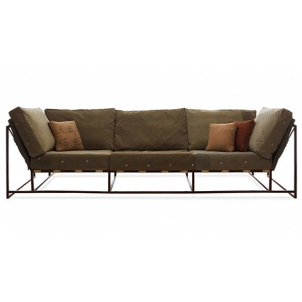 Диван Inheritance Sofa Olive Military Fabric Оливковый Диван Inheritance Sofa Olive Military Fabric Оливковый в Волгограде | Loft Concept