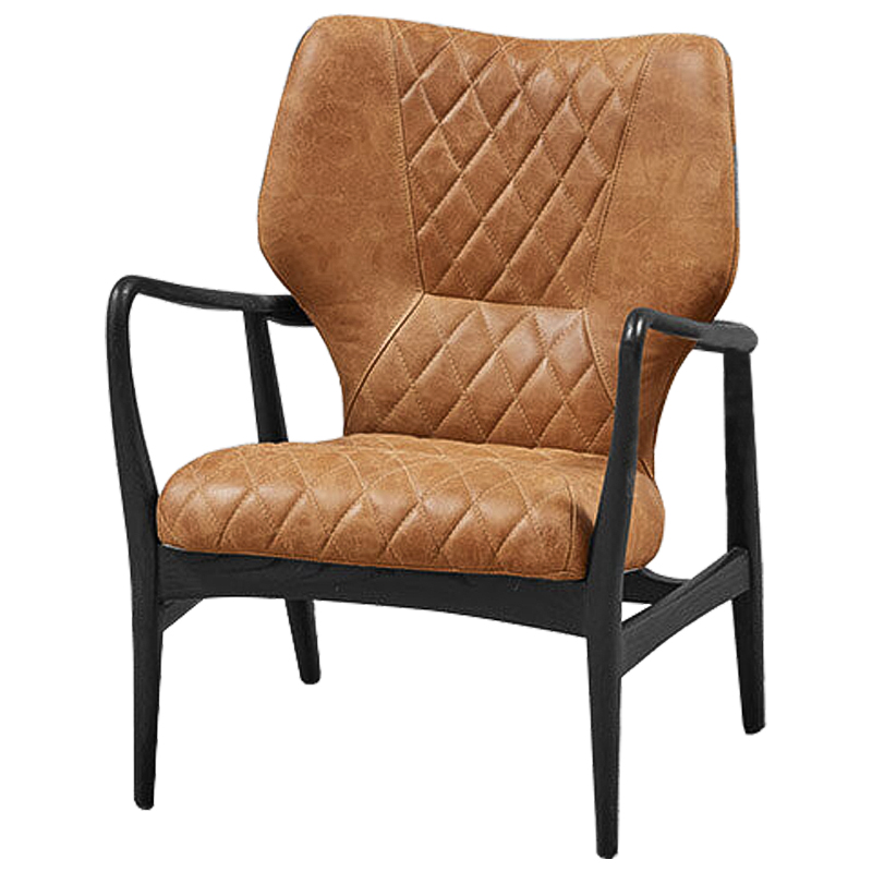 Кресло Ottavio Chair Карамель Черный Кресло Ottavio Chair Карамель Черный в Волгограде | Loft Concept