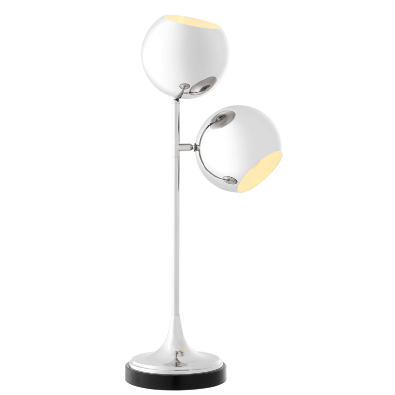Настольная лампа Eichholtz Table Lamp Compton Nickel Никель Черный Настольная лампа Eichholtz Table Lamp Compton Nickel Никель Черный в Волгограде | Loft Concept