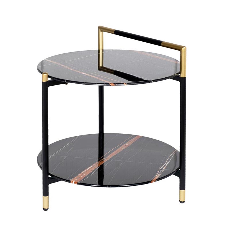 Журнальный столик Coffee Table CARTER 55 Черный Золотой в Волгограде | Loft Concept 