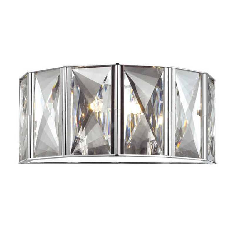 Бра Tiers Crystal Light Chrome Хром Прозрачный (Transparent) Бра Tiers Crystal Light Chrome Хром Прозрачный (Transparent) в Волгограде | Loft Concept
