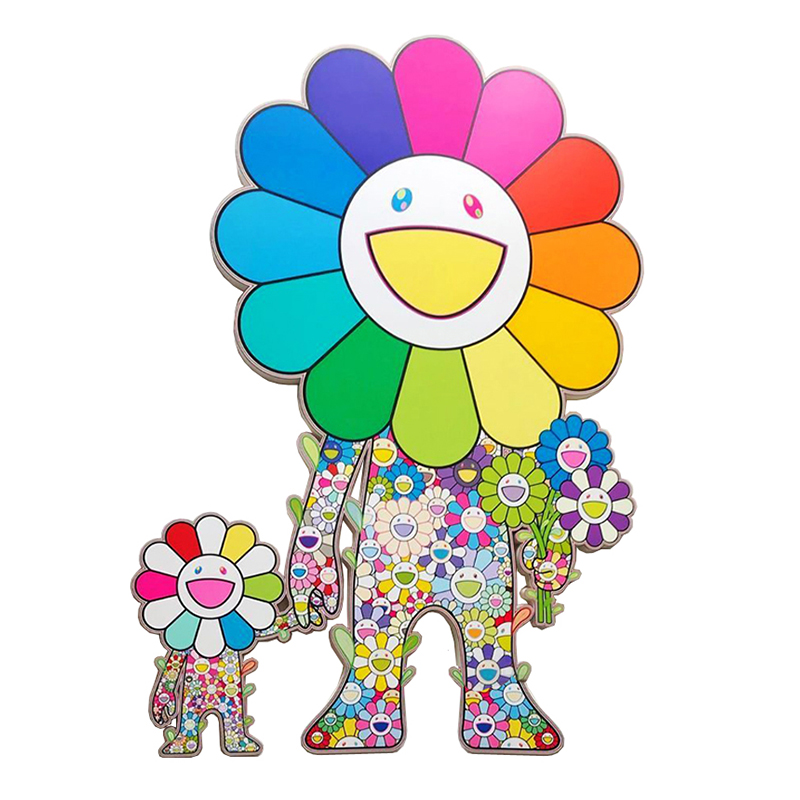 Takashi Murakami Большой Арт-объект на стену Смеющиеся Цветы Мульти Takashi Murakami Большой Арт-объект на стену Смеющиеся Цветы Мульти в Волгограде | Loft Concept