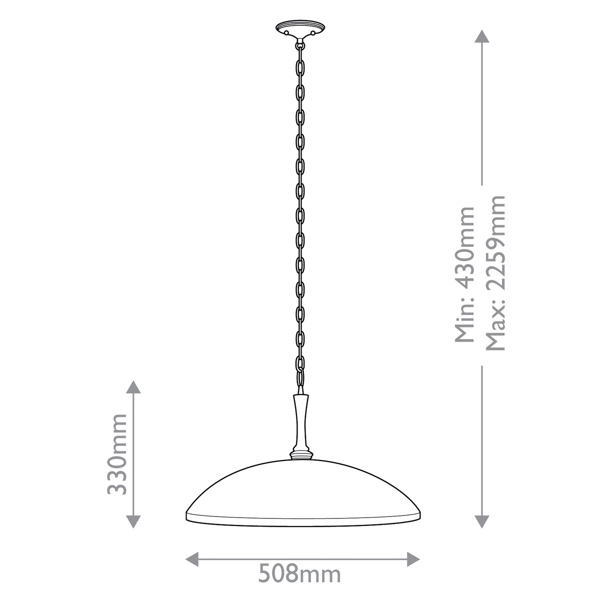 Подвесной светильник с широким куполообразным плафоном Kichler в Волгограде