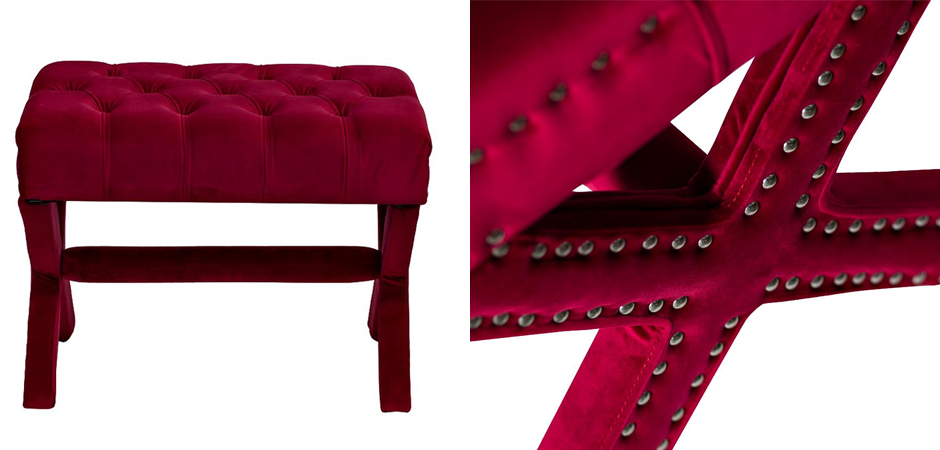 Пуф X Bench Capitone Ruby Пуф X Bench Capitone Ruby - Loft-Concept в Волгограде